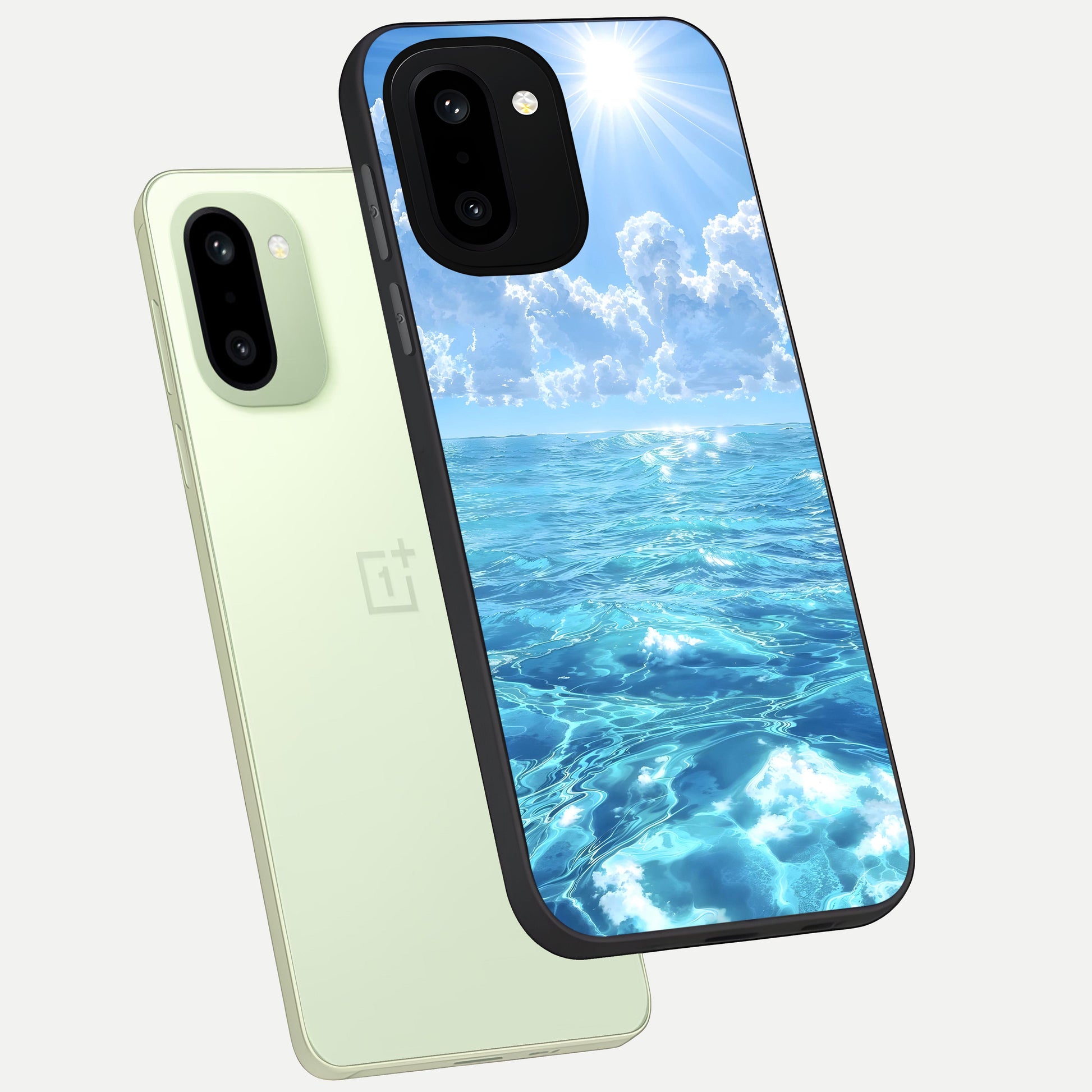  Endless Ocean Horizon phone case For Oneplus 15R showing premium glass back cover with detailed artwork