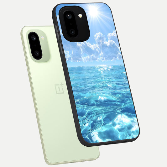  Endless Ocean Horizon phone case For Oneplus 15R showing premium glass back cover with detailed artwork