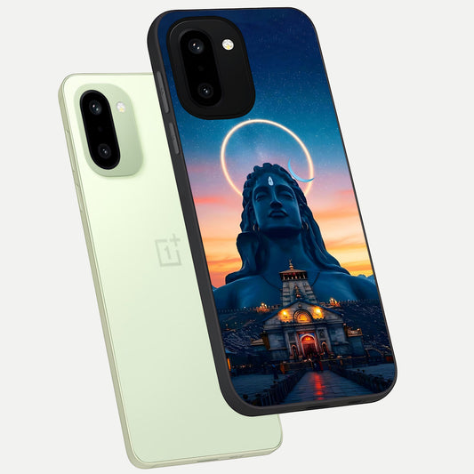  Eternal Shiva Aura phone case For Oneplus 15R showing premium glass back cover with detailed artwork