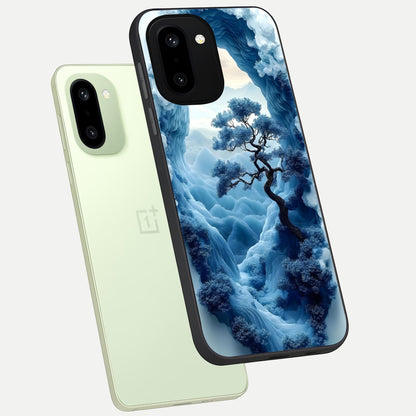  Frozen Serenity Gate phone case For Oneplus 15R showing premium glass back cover with detailed artwork