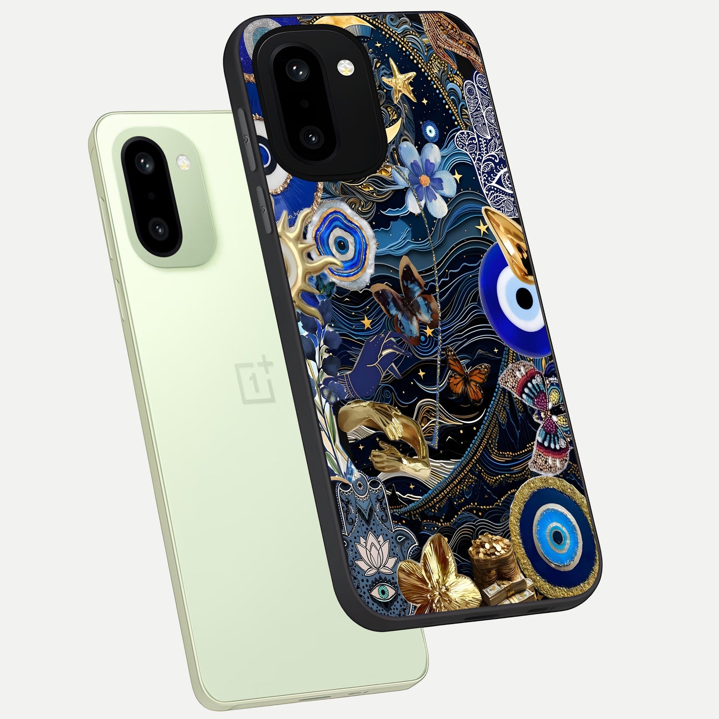  Golden Moon Magic phone case For Oneplus 15R showing premium glass back cover with detailed artwork
