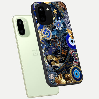  Golden Moon Magic phone case For Oneplus 15R showing premium glass back cover with detailed artwork