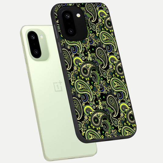  Green Lemon phone case For Oneplus 15R showing premium glass back cover with detailed artwork