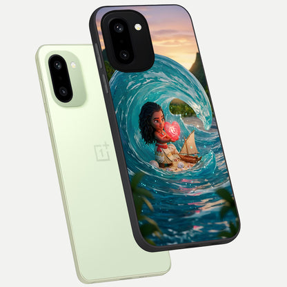  Heart of Ocean phone case For Oneplus 15R showing premium glass back cover with detailed artwork