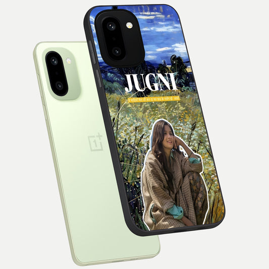  Jugni Soul Vibes phone case For Oneplus 15R showing premium glass back cover with detailed artwork
