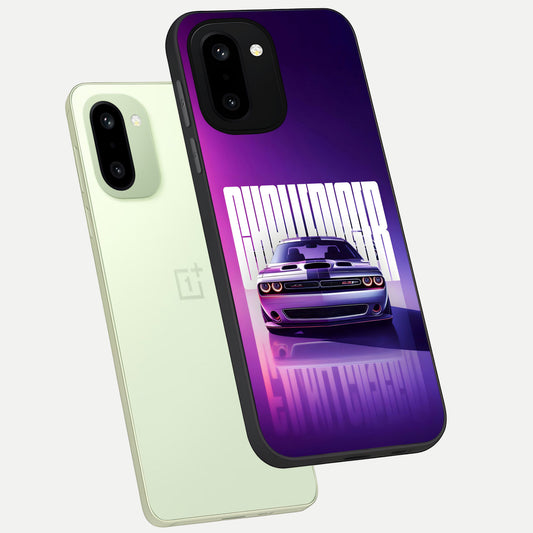  Midnight Muscle Ride phone case For Oneplus 15R showing premium glass back cover with detailed artwork