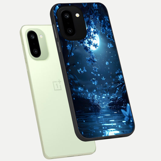  Moonlight Petal Dream phone case For Oneplus 15R showing premium glass back cover with detailed artwork