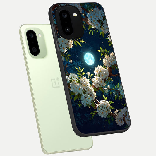  Moonlit Blossom Dream phone case For Oneplus 15R showing premium glass back cover with detailed artwork