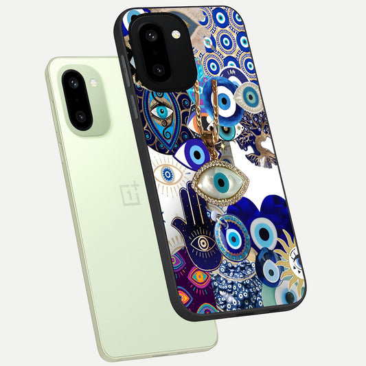  Mystic Charm Eye phone case For Oneplus 15R showing premium glass back cover with detailed artwork