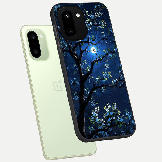  Mystic Floral Night phone case For Oneplus 15R showing premium glass back cover with detailed artwork