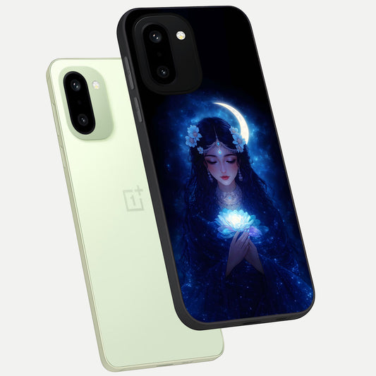  Mystic Moon Queen phone case For Oneplus 15R showing premium glass back cover with detailed artwork