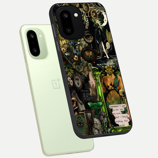  Mystic Woods Secret phone case For Oneplus 15R showing premium glass back cover with detailed artwork
