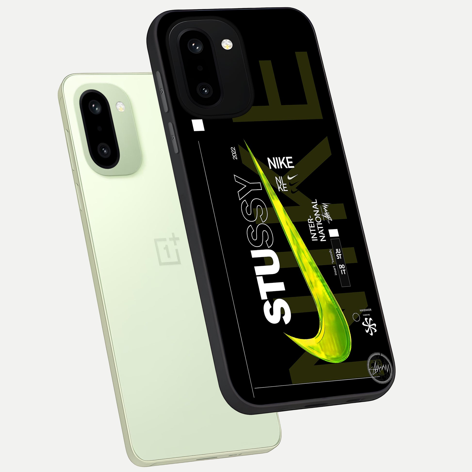  Neon Street Edition phone case For Oneplus 15R showing premium glass back cover with detailed artwork