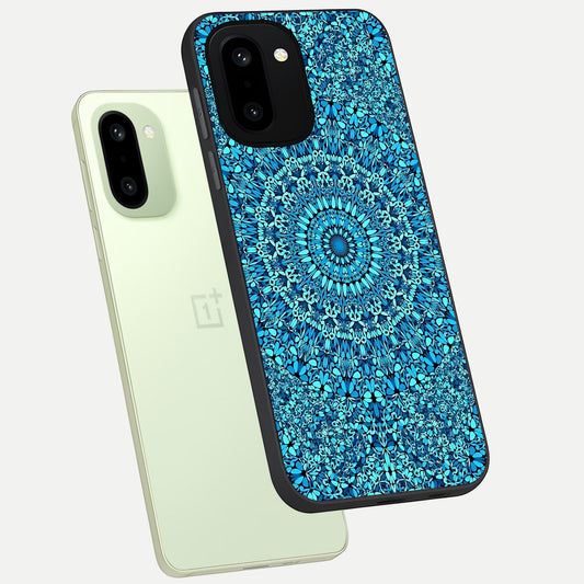  Ocean Bloom Mandala phone case For Oneplus 15R showing premium glass back cover with detailed artwork