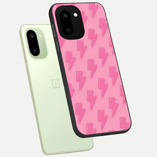  Pink Moo Magic phone case For Oneplus 15R showing premium glass back cover with detailed artwork