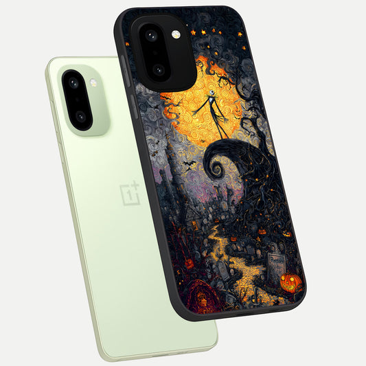  Pumpkin Moonlight Tale phone case For Oneplus 15R showing premium glass back cover with detailed artwork