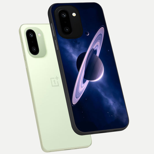  Saturn Ring Mystique phone case For Oneplus 15R showing premium glass back cover with detailed artwork