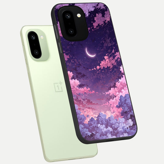  Sky Drift Clouds phone case For Oneplus 15R showing premium glass back cover with detailed artwork