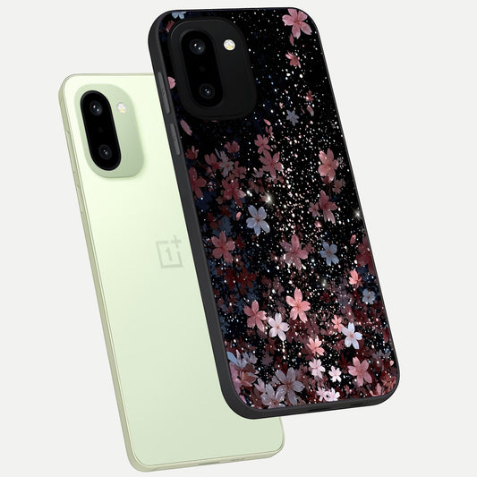  Starlit Flower Dreams phone case For Oneplus 15R showing premium glass back cover with detailed artwork