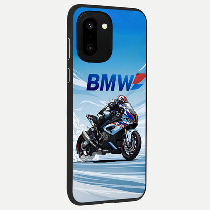  BMW Power Drift back cover For Oneplus 15R slim fit glass case with vibrant aesthetic design