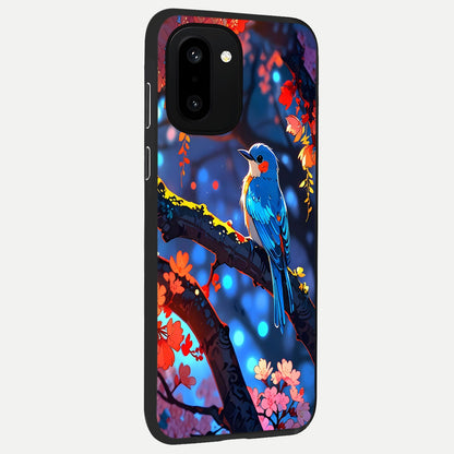  Blooming Water Drift back cover For Oneplus 15R slim fit glass case with vibrant aesthetic design