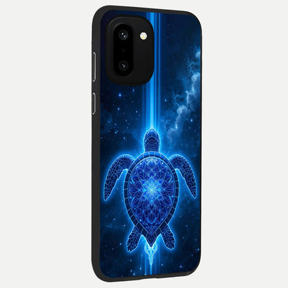  Blue Galaxy Turtle back cover For Oneplus 15R slim fit glass case with vibrant aesthetic design