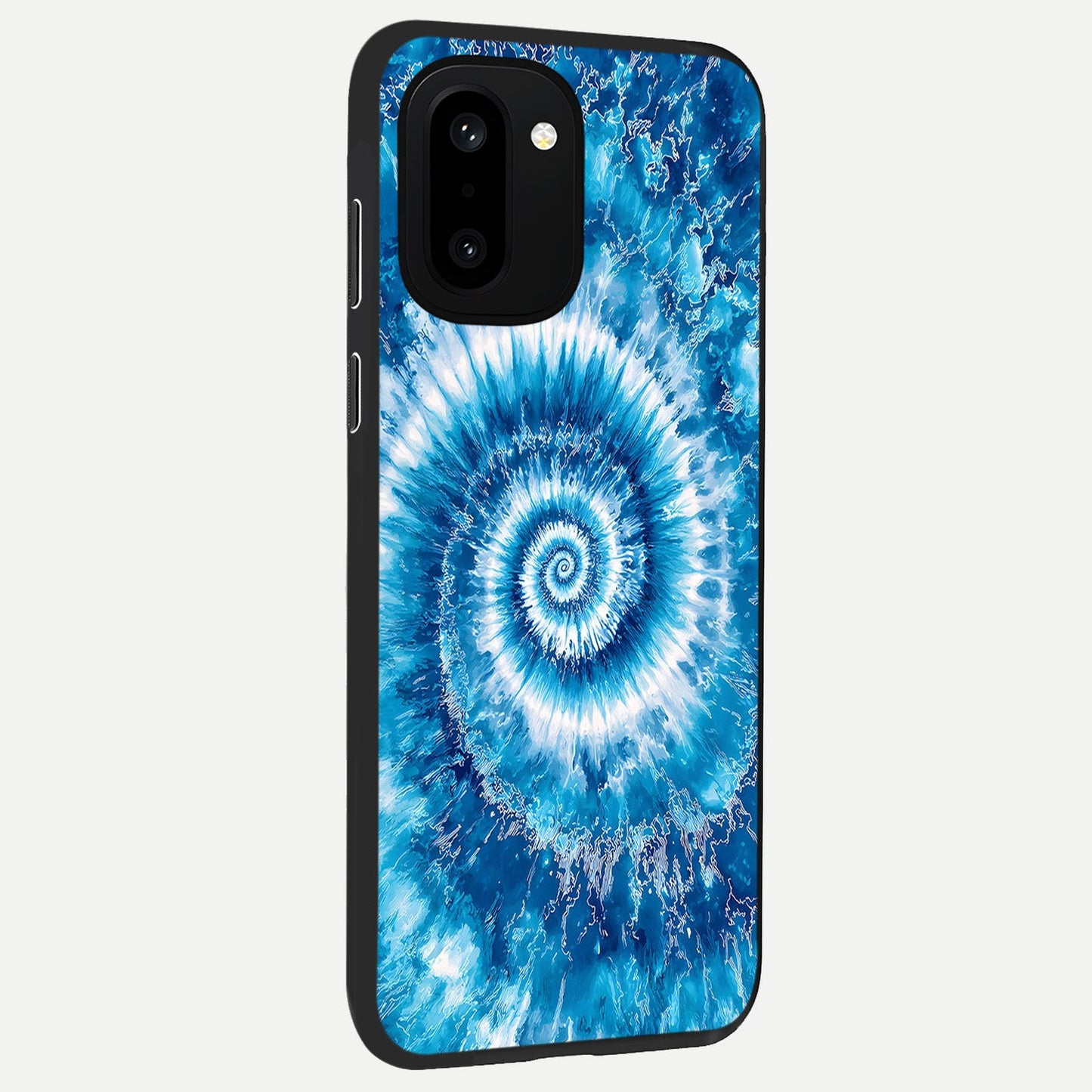 Blue Galaxy Wave back cover For Oneplus 15R slim fit glass case with vibrant aesthetic design