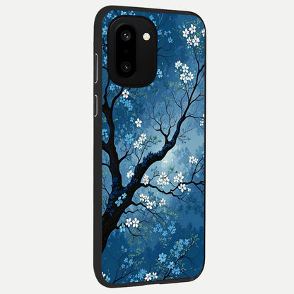  Blue Tree Serenity back cover For Oneplus 15R slim fit glass case with vibrant aesthetic design