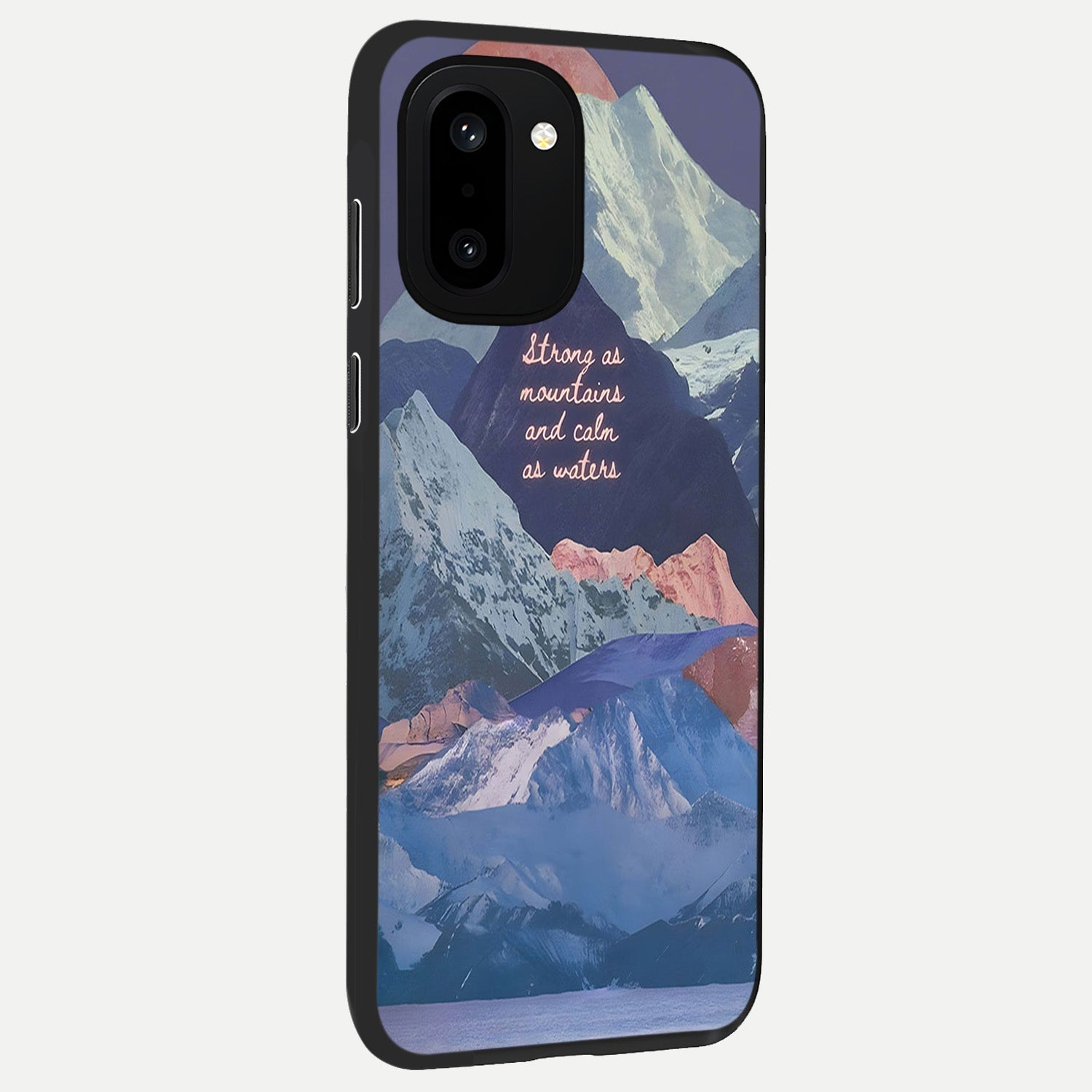  Celestial Mountain Calm back cover For Oneplus 15R slim fit glass case with vibrant aesthetic design