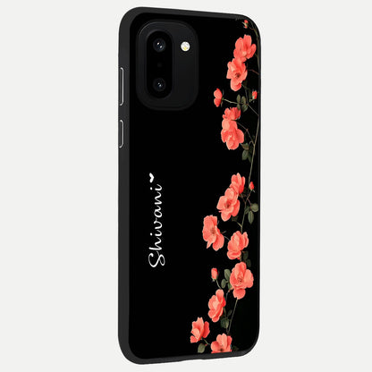  Crimson Bloom Grace Custom Name back cover For Oneplus 15R slim fit glass case with vibrant aesthetic design