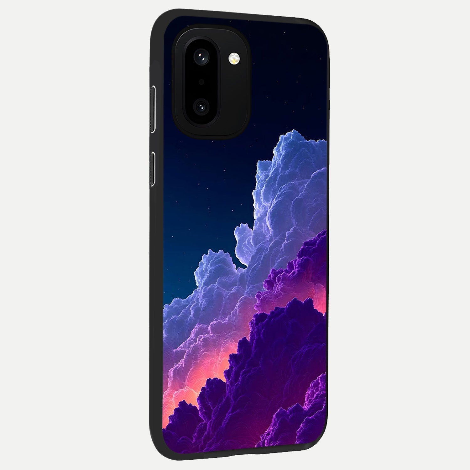  Dreamy Cloud Skies back cover For Oneplus 15R slim fit glass case with vibrant aesthetic design