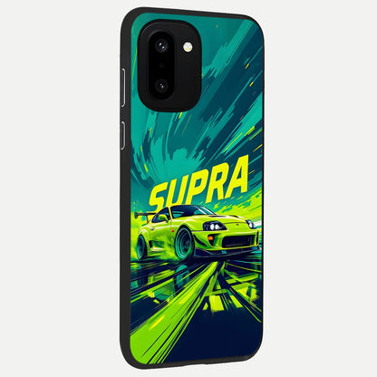  Electric Supra Thunder back cover For Oneplus 15R slim fit glass case with vibrant aesthetic design