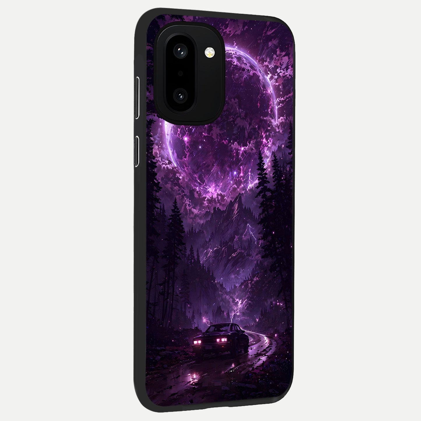  Eternal Cosmic Drive back cover For Oneplus 15R slim fit glass case with vibrant aesthetic design