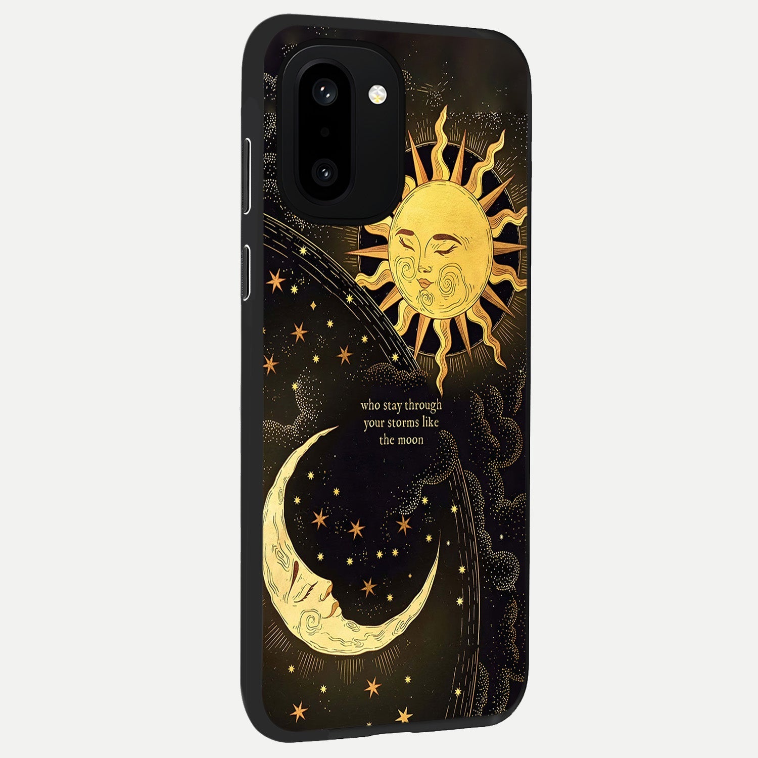  Golden Lunar Love back cover For Oneplus 15R slim fit glass case with vibrant aesthetic design