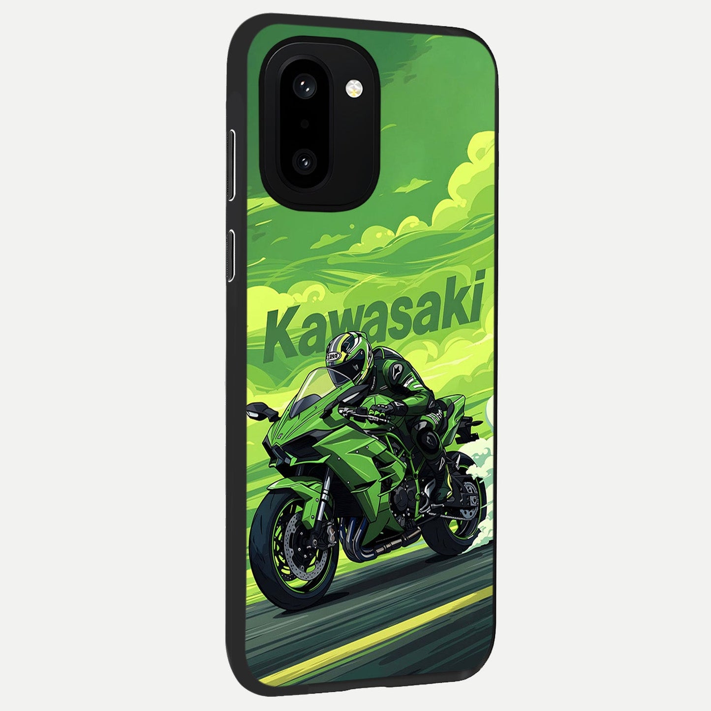  Greenery Sky back cover For Oneplus 15R slim fit glass case with vibrant aesthetic design