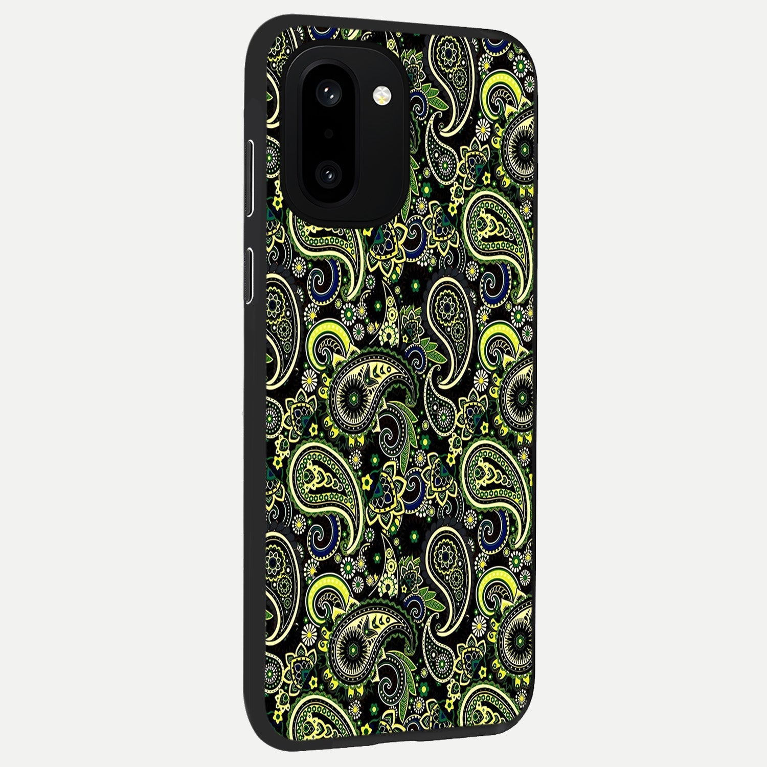  Green Lemon back cover For Oneplus 15R slim fit glass case with vibrant aesthetic design