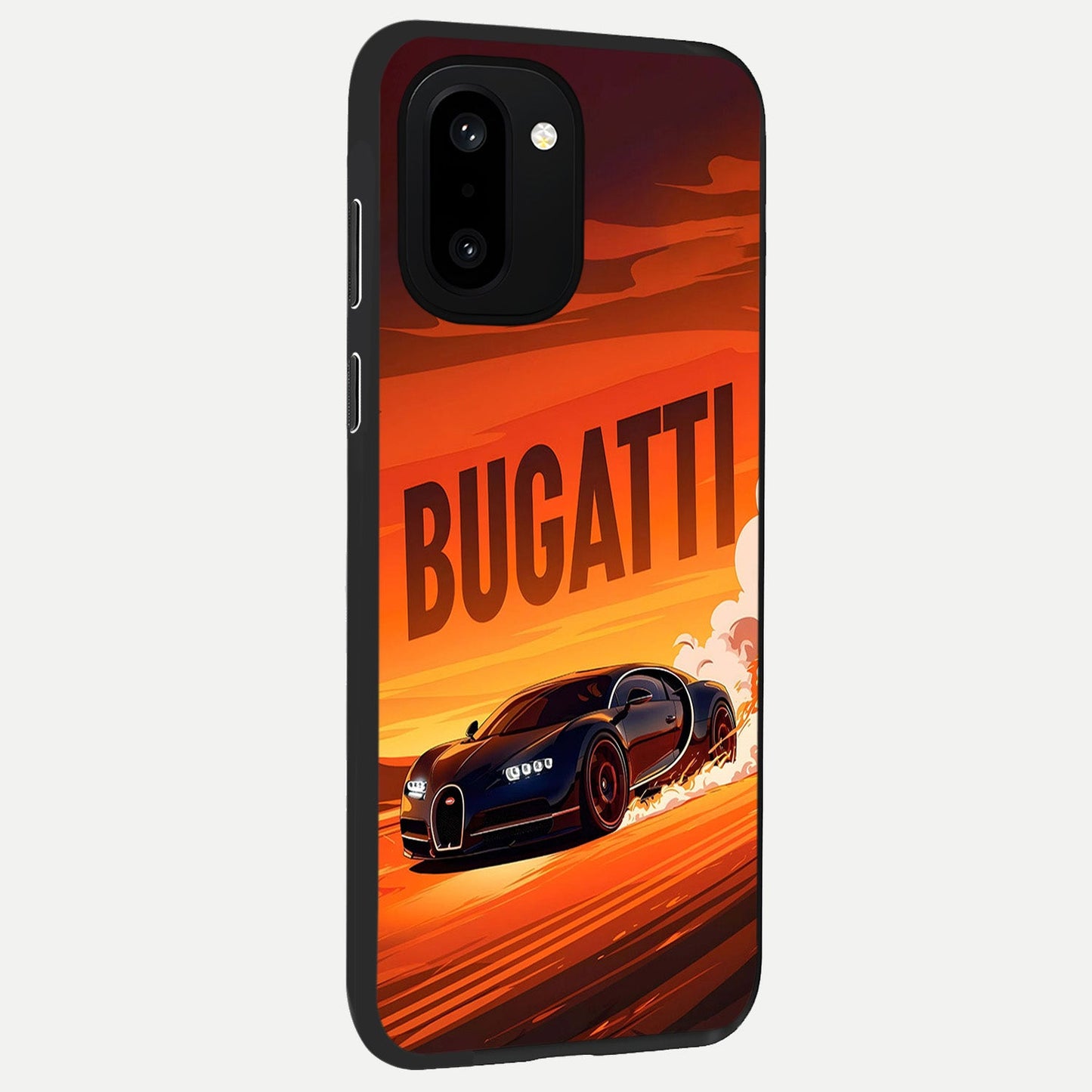  Inferno Bugatti Storm back cover For Oneplus 15R slim fit glass case with vibrant aesthetic design