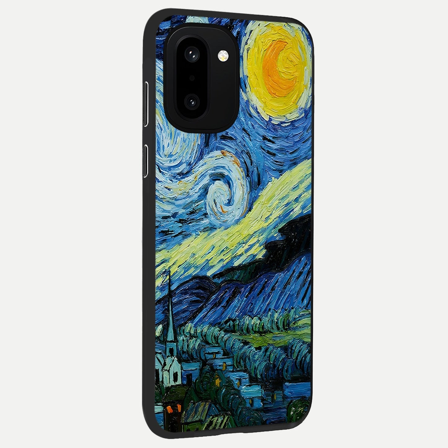  Inspired Van Gogh Art back cover For Oneplus 15R slim fit glass case with vibrant aesthetic design