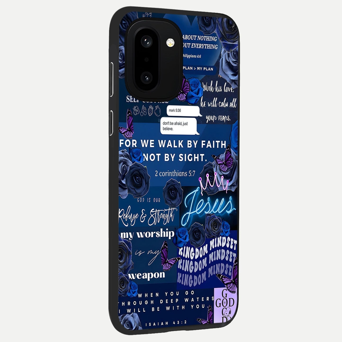  Kingdom Faith Glow back cover For Oneplus 15R slim fit glass case with vibrant aesthetic design