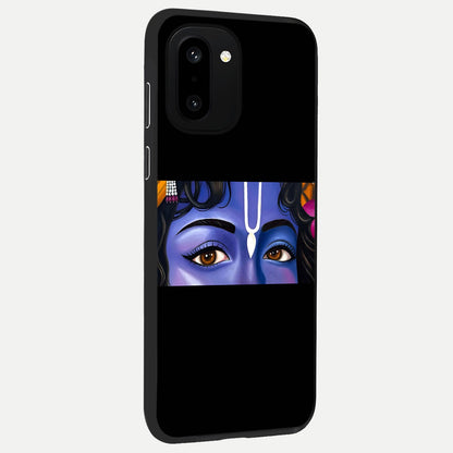  Krishna Eye back cover For Oneplus 15R slim fit glass case with vibrant aesthetic design