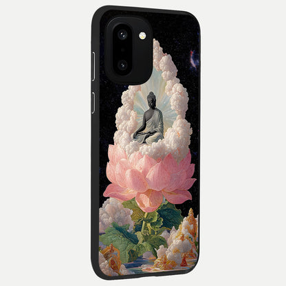  Lotus Divine Peace back cover For Oneplus 15R slim fit glass case with vibrant aesthetic design