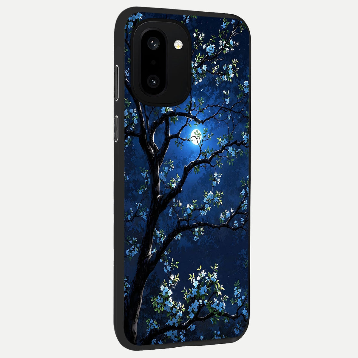  Mystic Floral Night back cover For Oneplus 15R slim fit glass case with vibrant aesthetic design