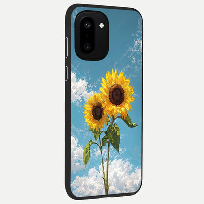  Sunlit Daisy Glow back cover For Oneplus 15R slim fit glass case with vibrant aesthetic design