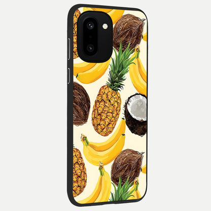  Tropical Fruit Mood back cover For Oneplus 15R slim fit glass case with vibrant aesthetic design