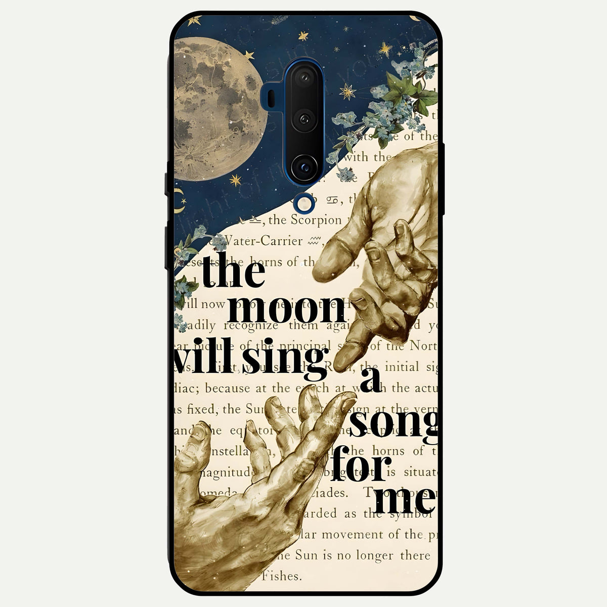  Aesthetic Divine Glass Case For OnePlus 7T Pro back cover – full design glossy printed glass finish