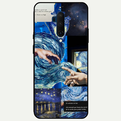  Aesthetic Vando Hands Glass Case For OnePlus 7T Pro back cover – full design glossy printed glass finish