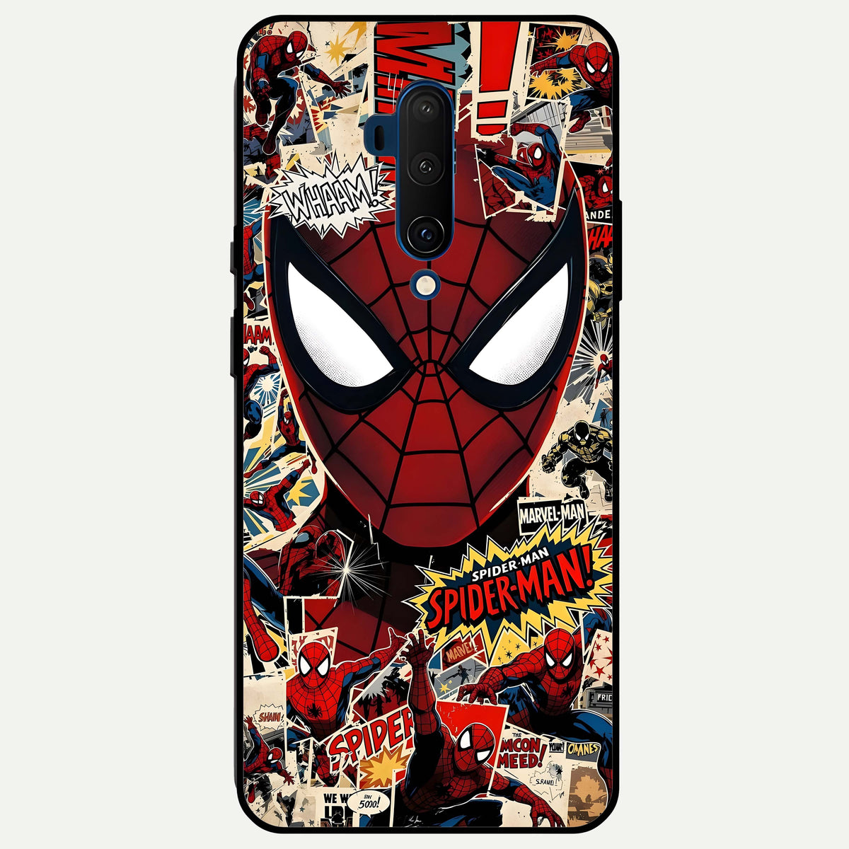  Aesthetic Wonder Spider Glass Case For OnePlus 7T Pro back cover – full design glossy printed glass finish