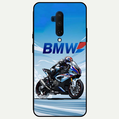  BMW Power Drift Glass Case For OnePlus 7T Pro back cover – full design glossy printed glass finish