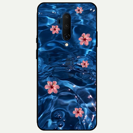  Bloom Thread Art Glass Case For OnePlus 7T Pro back cover – full design glossy printed glass finish