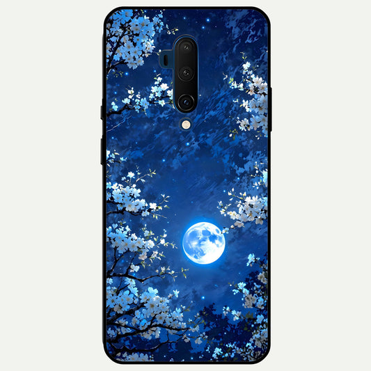  Blossom Moonlight Sky Glass Case For OnePlus 7T Pro back cover – full design glossy printed glass finish